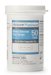 ASSURE PLATINUM BLOOD GLUCOSE STRIPS 50/BX