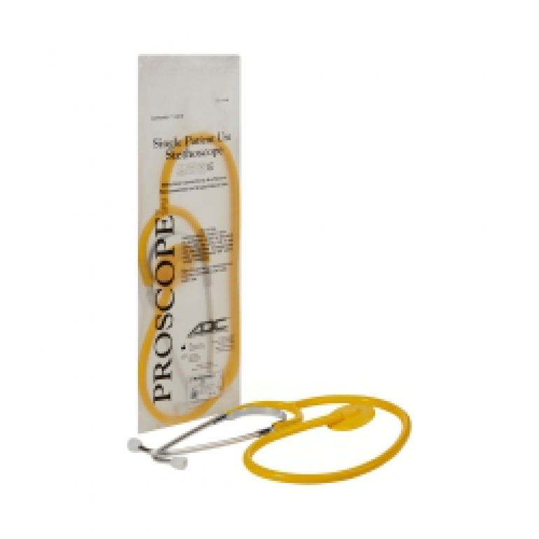 STETHOSCOPE DISPOSABLE YELLOW 22IN 1/EA