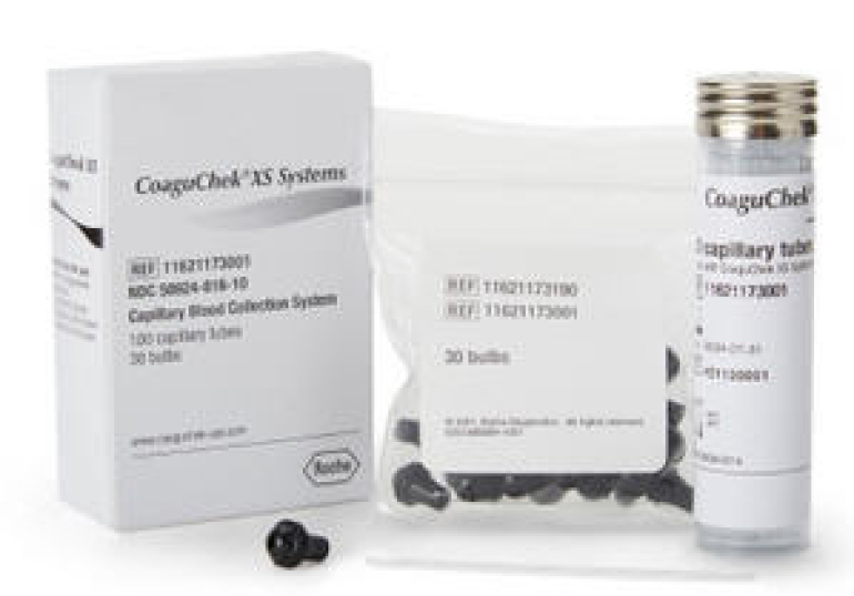 COAGUCHEK CAPILLARY TUBES AND BULBS 100/BX