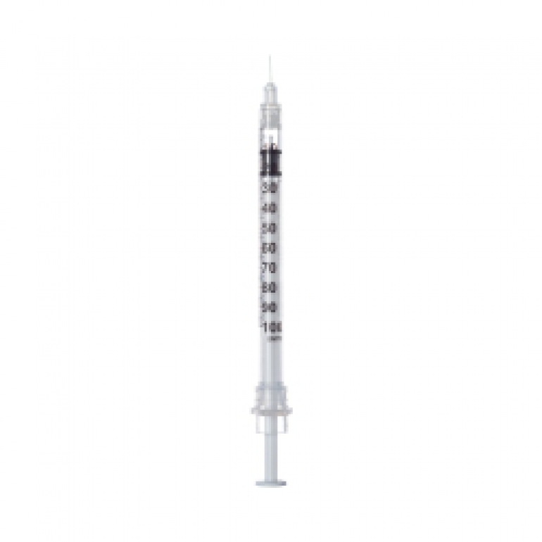 SAFETY INSULIN SYR 1CC 29G X1/2IN 100/BX