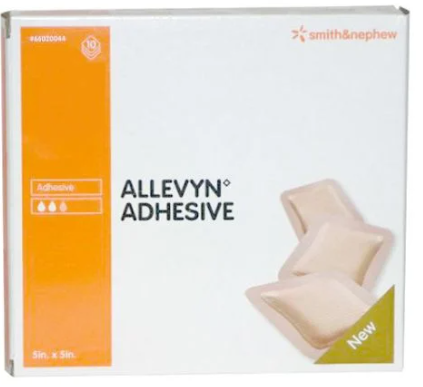 ALLEVYN 5X5 ADHESIVE DRESSING 10/BX